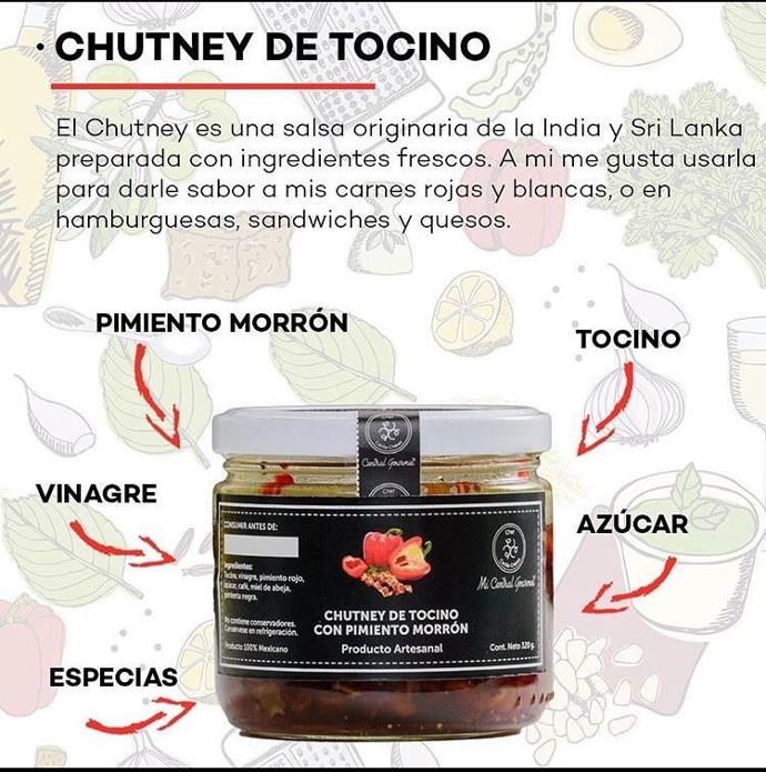 Chutney de Tocino con Pimiento Morrón