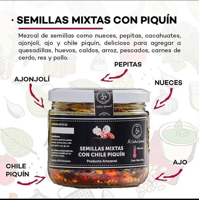 Semillas Mixtas con Chile Piquín