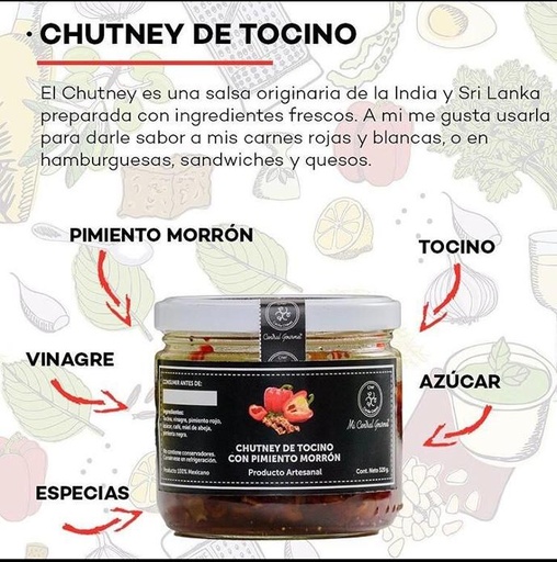 Chutney de Tocino con Pimiento Morrón