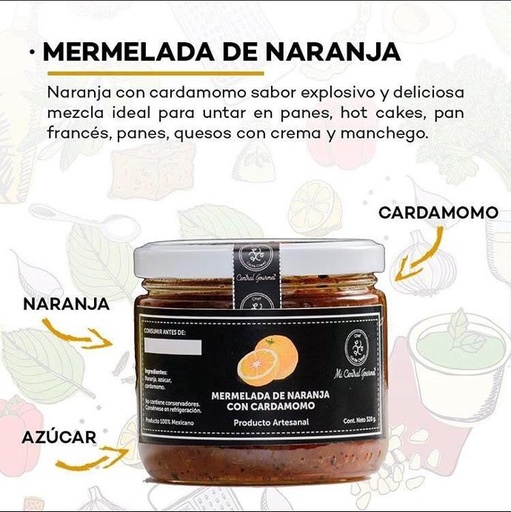 Mermelada de Naranja con Cardamomo